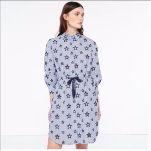 Sandro Star Shirt Dress Size 8